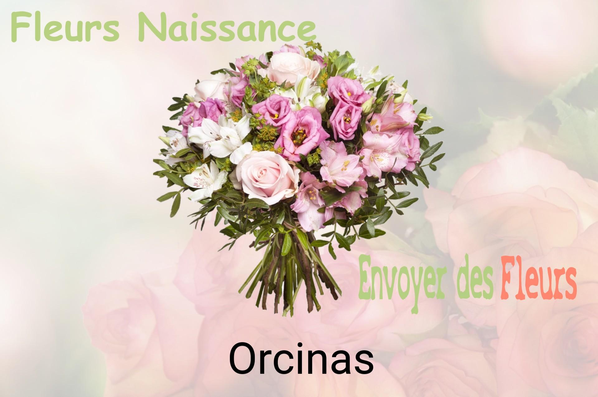 Bouquet de fleurs de naissance livré à Orcinas